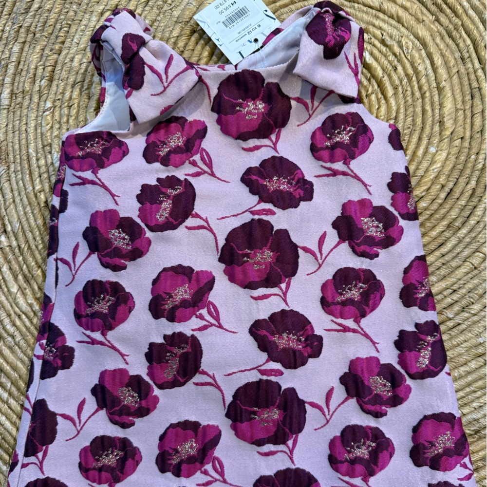 Janie and Jack nwt fully lined and diaper cover included dress girls 6-12 mo